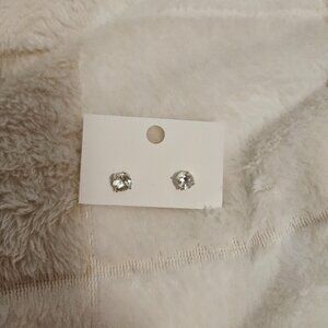 Green amethyst studs